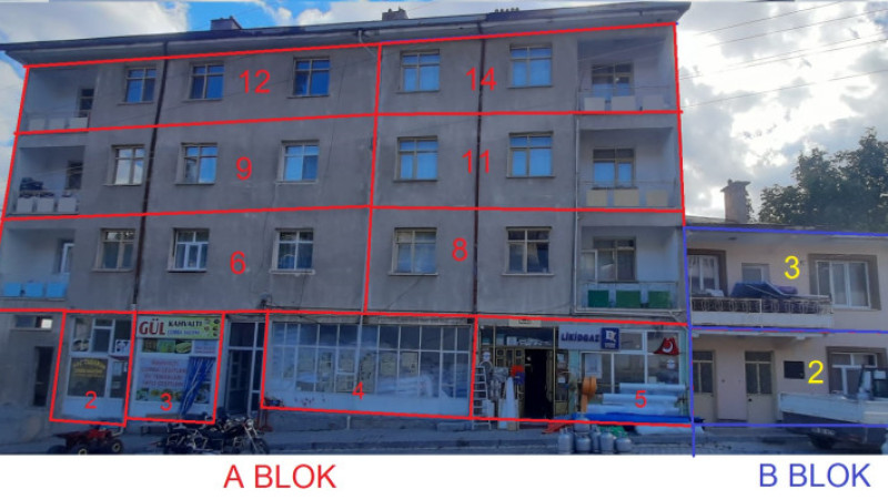 Başyayla Belediyesi mesken ve dükkan satış ilanı