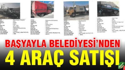 Başyayla Belediyesi tarafından arazi taşıtı, özel amaçlı (Vidanjör), çöp kamyonu