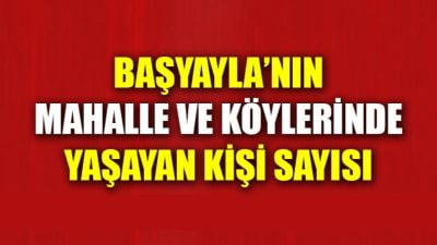 Türkiye İstatistik Kurumu'nun (TÜİK) paylaştığı verilere göre Başyayla'nın mahalle ve