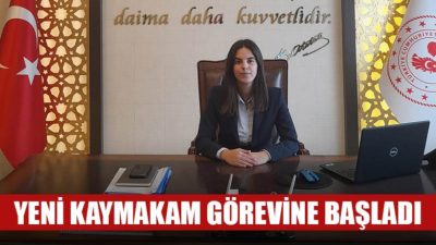 Başyayla'nın yeni kaymakamı Gizem Karlıca görevine başladı