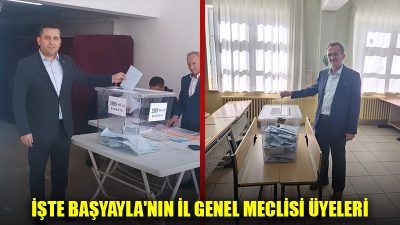 Başyayla ilçesi seçimde il genel meclisi üyeliği için de sandık