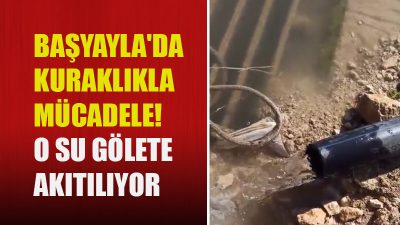 Başyayla'da kuraklıkla mücadele çalışmaları kapsamında Yerbağ mevkiindeki su Başyayla göletine
