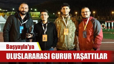 Erzurum'da düzenlenen 16. Uluslararası MEB Robot Yarışmasında Başyayla Mehmet Akif