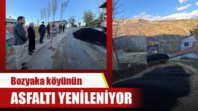 Karaman'ın Başyayla ilçesinde köy yolları yeniden asfaltlanıyor.