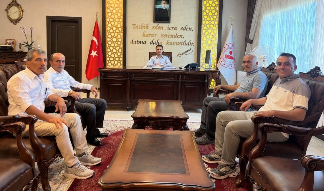 Karaman Başyayla ilçesinde göreve başlayan Kaymakam Abdülsamet Kocakaya, Bozyaka; Üzümlü,